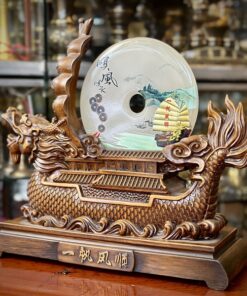 Thuyền Rồng Đồng Điếu Gỗ