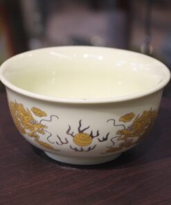 Bát Thờ Rồng Men Vàng Ngà
