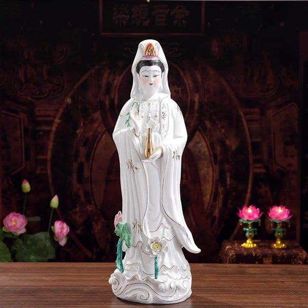 Tượng Quan Âm Tọa Sen
