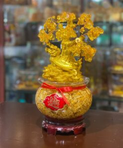 Hũ Kim Tiền Long Quy Cõng Cây Vàng