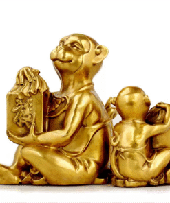 Khỉ Ôm Túi Tiền Chữ Phúc