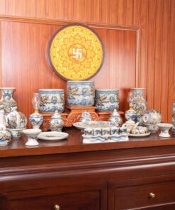 Bộ Thờ Gian Tiên Men Rạn Đắp Nổi BTGTMRDN3