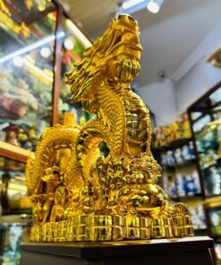 Tượng Rồng Phong Thủy Kéo Xô Tiền