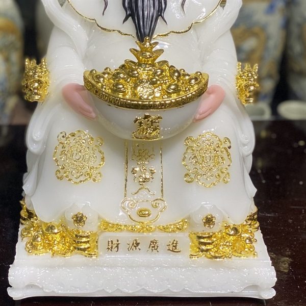 Tượng Thần Tiền/ Thần Phát Phú Quý Rồng Trắng