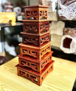 Nhất Sơn/Đế Vuông/Đôn Gỗ Hương Vuông