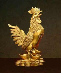 Tượng Gà Trống Chữ Phúc