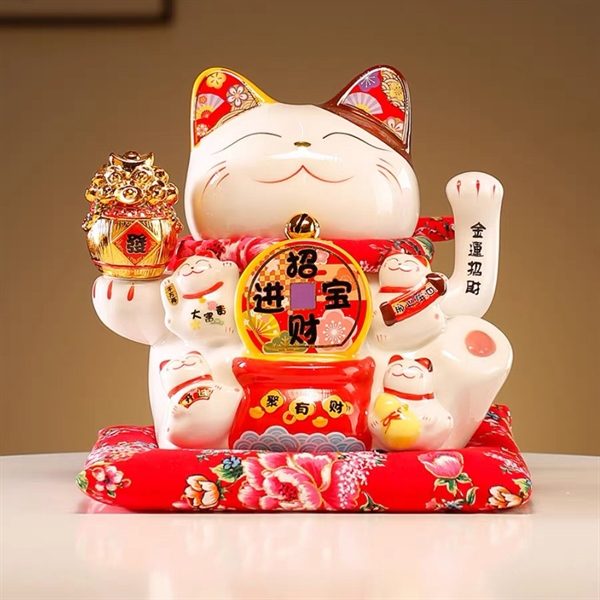 Mèo Thần Tài Chiêu Tài Tiến Bảo 25cm