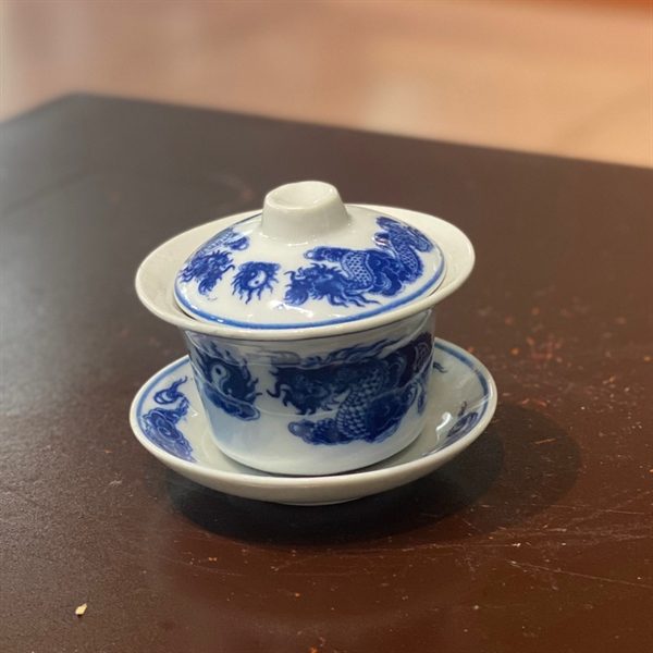 Bát Sâm/ Bát Nước Rồng Men Lam