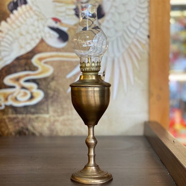Đèn Dầu Đồng Vàng Dáng Giọt Lệ