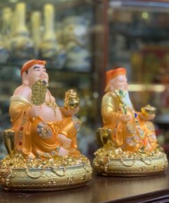 Tượng Thần Tài Thổ Địa Đá Vàng 4203