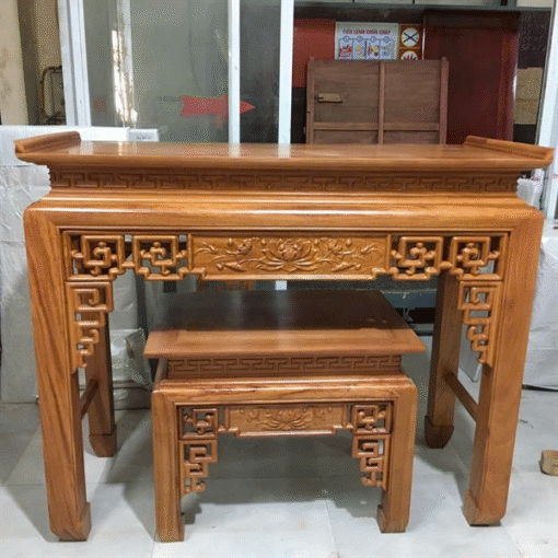 Án Gian/Bàn Thờ Chung Cư Gỗ Sồi AGBT05