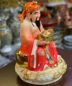Tượng Thần Tiền/ Thần Phát Đá Đỏ TD10