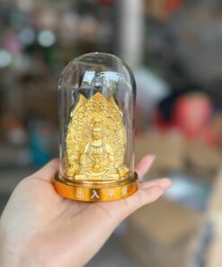 Tượng Tam Phật Kim Sa Đặt Xe Ô Tô