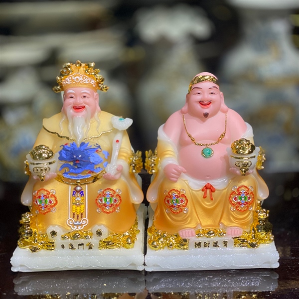 Tượng Thần Tài Thổ Địa Phú Quý Bột Đá Cam