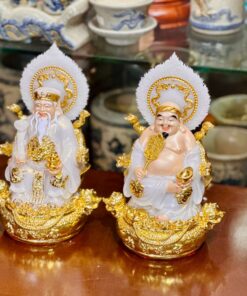 Tượng Thần Tài Thổ Địa Hiệu Ứng Đồng Trắng