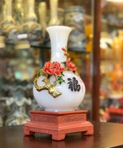 Bình Hút Tài Lộc Như ý Đá Onyx Trắng