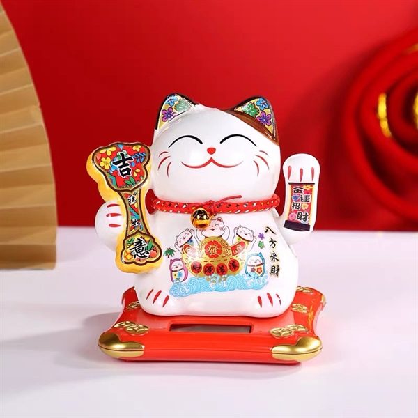 Mèo Thần Tài Năng Lượng 10cm