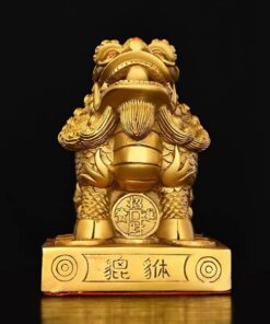 Tượng Tỳ Hưu Ngồi Đồng Ngồi Bệ Phong Thủy