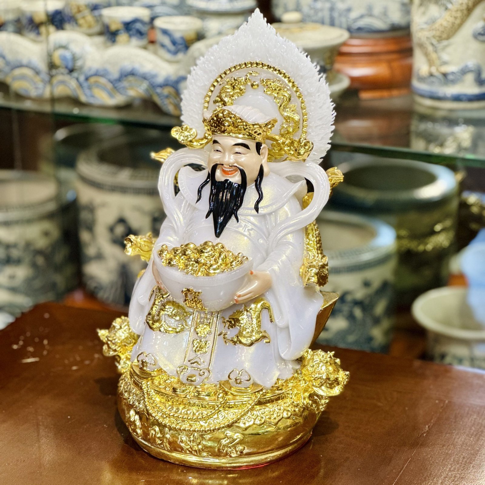 Tượng Thần Tiền Triệu Công Minh Địa Hiệu Ứng Đồng Trắng