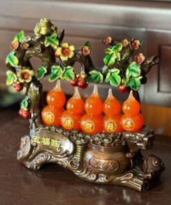Ngũ Hồ Lô Đỏ Chiêu Tài Phong Thủy