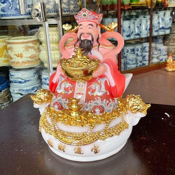 Tượng Thần Tiền Thiềm Thừ Bột Đá Đỏ