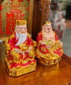 Tượng Thần Tài Thổ Địa Hồng Kông Đỏ