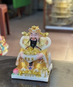Tượng Thần Tiền/ Thần Phát Phú Quý Vàng Cam