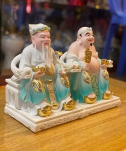 Tượng Thần Tài Thổ Địa Composite Xanh