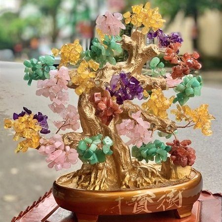 Cây Đá Thạch Anh Ngũ Sắc