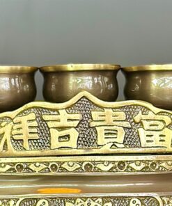 Kỷ Ngai Thờ 3 Chén Đồng Hun