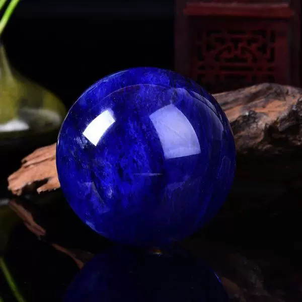 Quả Cầu Màu Xanh Biển Obsidian