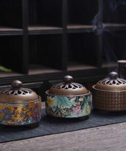 Đốt Trầm Gốm Tử Sa Hoa