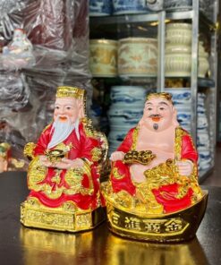Tượng Thần Tài Thổ Địa Hồng Kông Đỏ