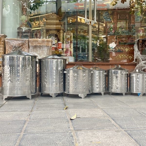 Lò Hóa Vàng Inox Tròn Dày