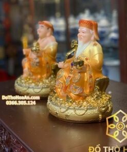 Tượng Thần Tài Thổ Địa Đá Vàng 4203
