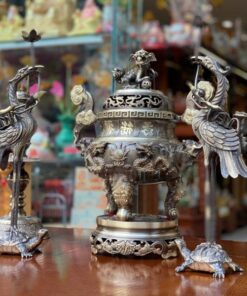 Bộ Đỉnh Đồng Tam Sự Rồng Nổi Đồng Hun