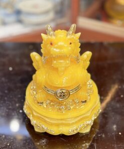 Tỳ Hưu Phong Thủy Đế Xoay Bột Đá Vàng