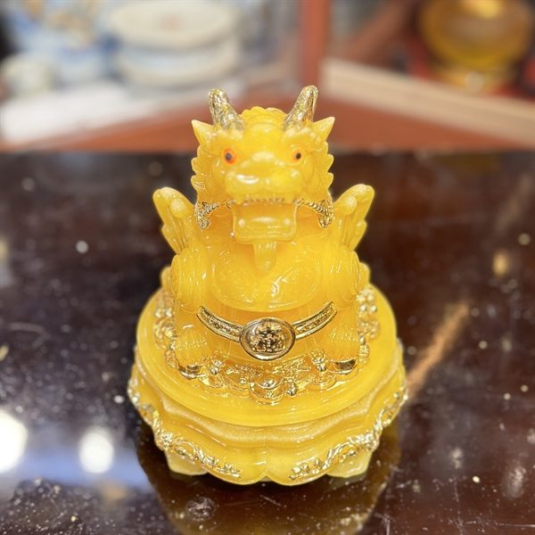 Tỳ Hưu Phong Thủy Đế Xoay Bột Đá Vàng