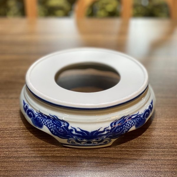 Chân Đế Bát Hương Sứ Men Ngọc