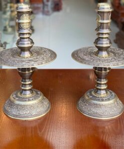 Chân Nến Chạm Tứ Linh Đồng Hun Hai Công Nghệ