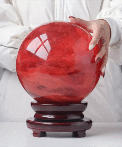 Quả Cầu Đá Phong Thủy Obsidian Đỏ