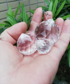 Cầu Treo Phong Thủy Pha Lê Trắng