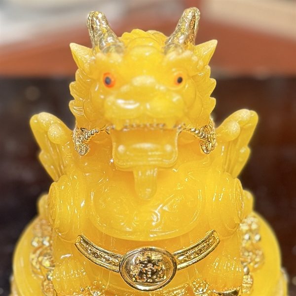 Tỳ Hưu Phong Thủy Đế Xoay Bột Đá Vàng