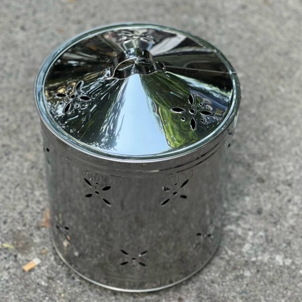 Lò Hóa Vàng Inox Tròn Mỏng Hoa