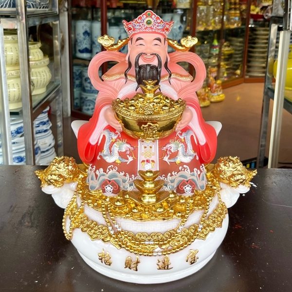 Tượng Thần Tiền Thiềm Thừ Bột Đá Đỏ