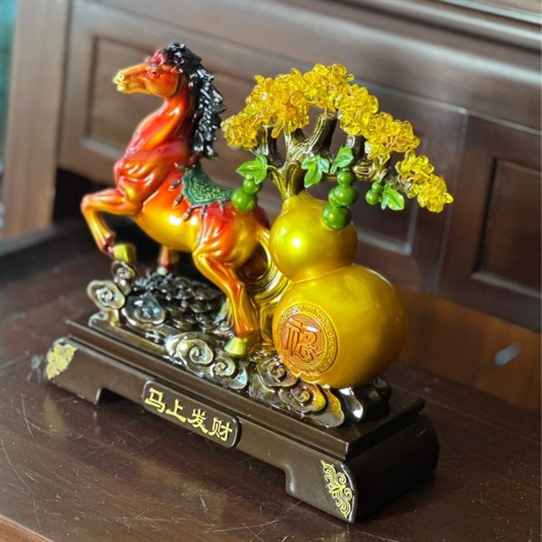 Ngựa Kéo Hồ Lô Phong Thủy