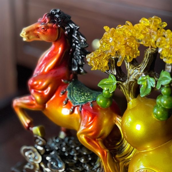 Ngựa Kéo Hồ Lô Phong Thủy