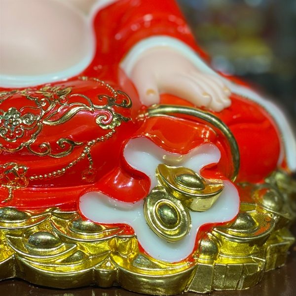 Tượng Di Lặc Bột Đá Đỏ
