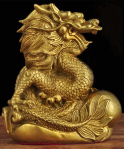 Rồng Đồng Ôm Long Châu Phong Thủy