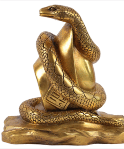 Rắn Đồng Ôm Thỏi Vàng Phong Thủy